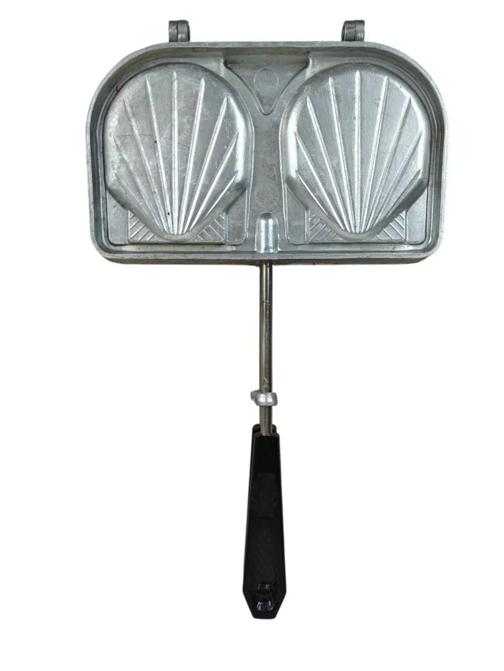 Vintage SEFAMA Seashell Mold Pan Double Waffle Sandwich Press Panini France